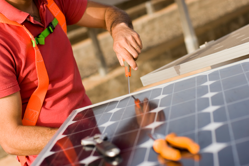 montaža solarnih panelov